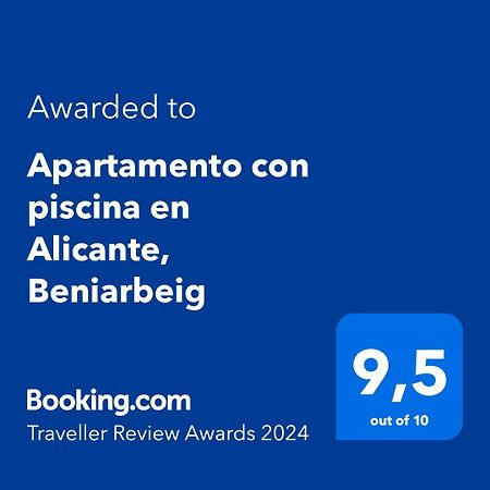 Apartamento con piscina en Alicante, Beniarbeig Esterno foto